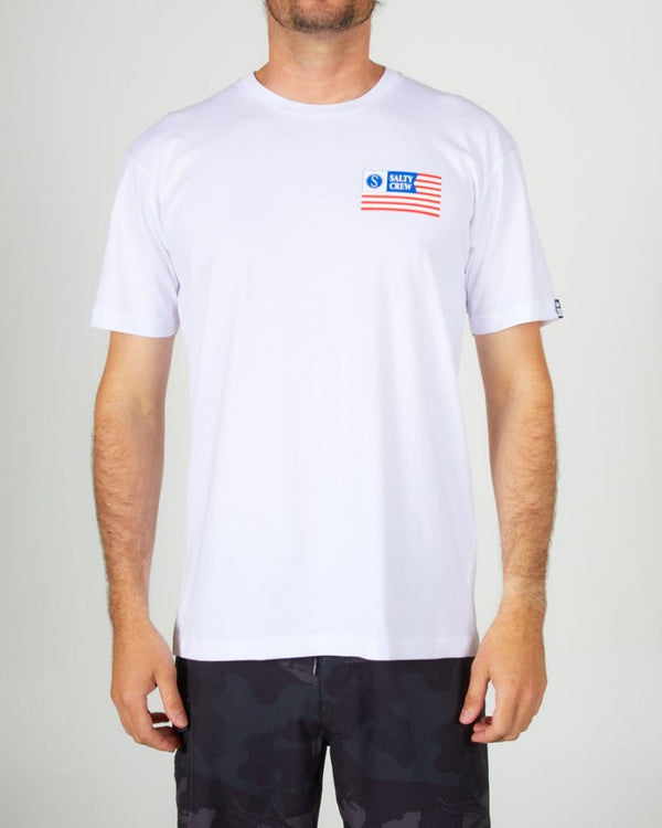T-shirt Salty Crew Stars and Stripes Premium White