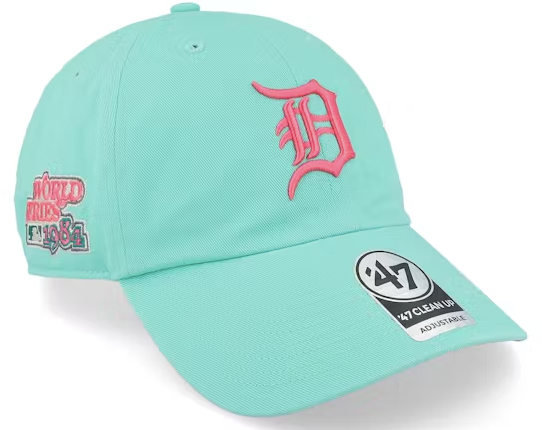 Casquette 47 MLB Detroit Tigers Double Under Clean Up Tiffany Blue