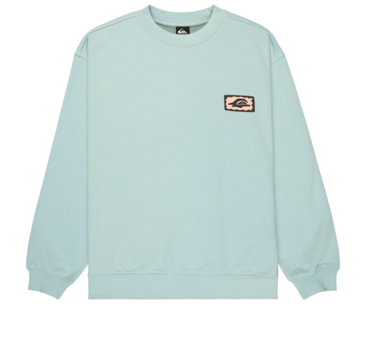 Sweat Col Rond Quiksilver Elevated Blue Haze