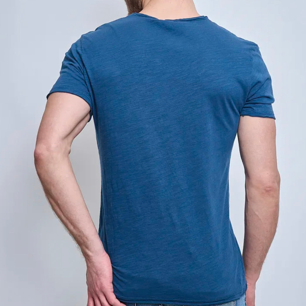 T-shirt NOOS Col Rond F038 Bleu