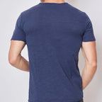 T-shirt Y.Two Col Rond F038 Dark Blue