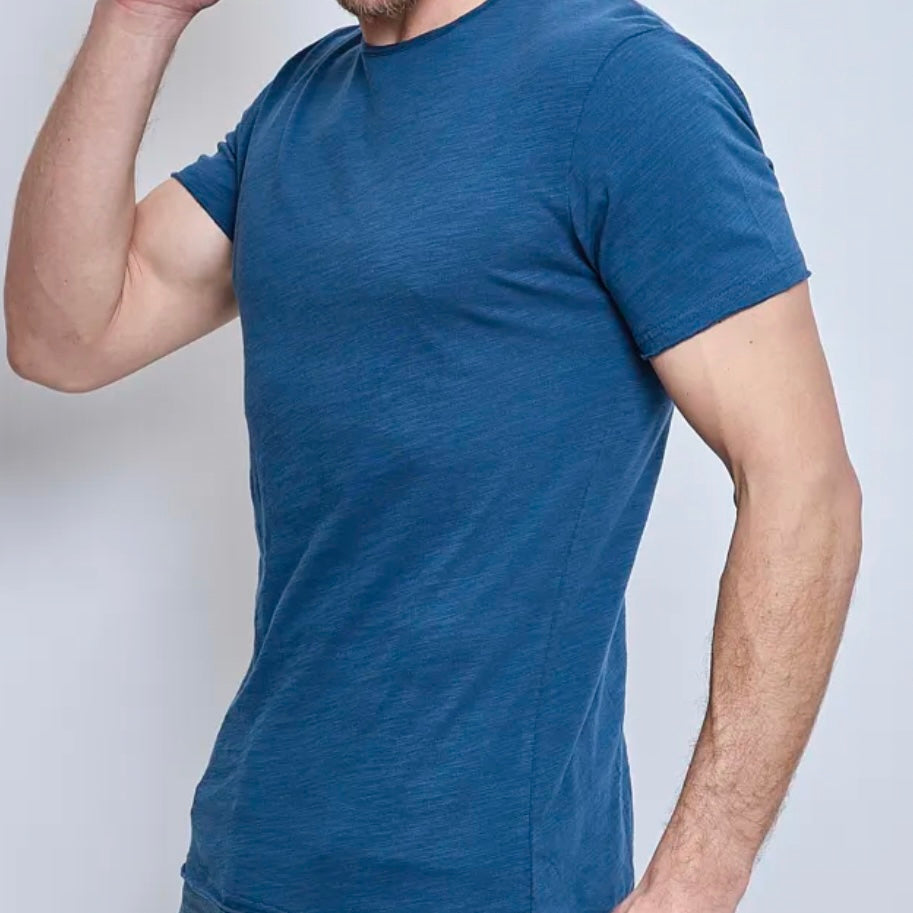 T-shirt NOOS Col Rond F038 Bleu