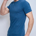 T-shirt NOOS Col Rond F038 Bleu