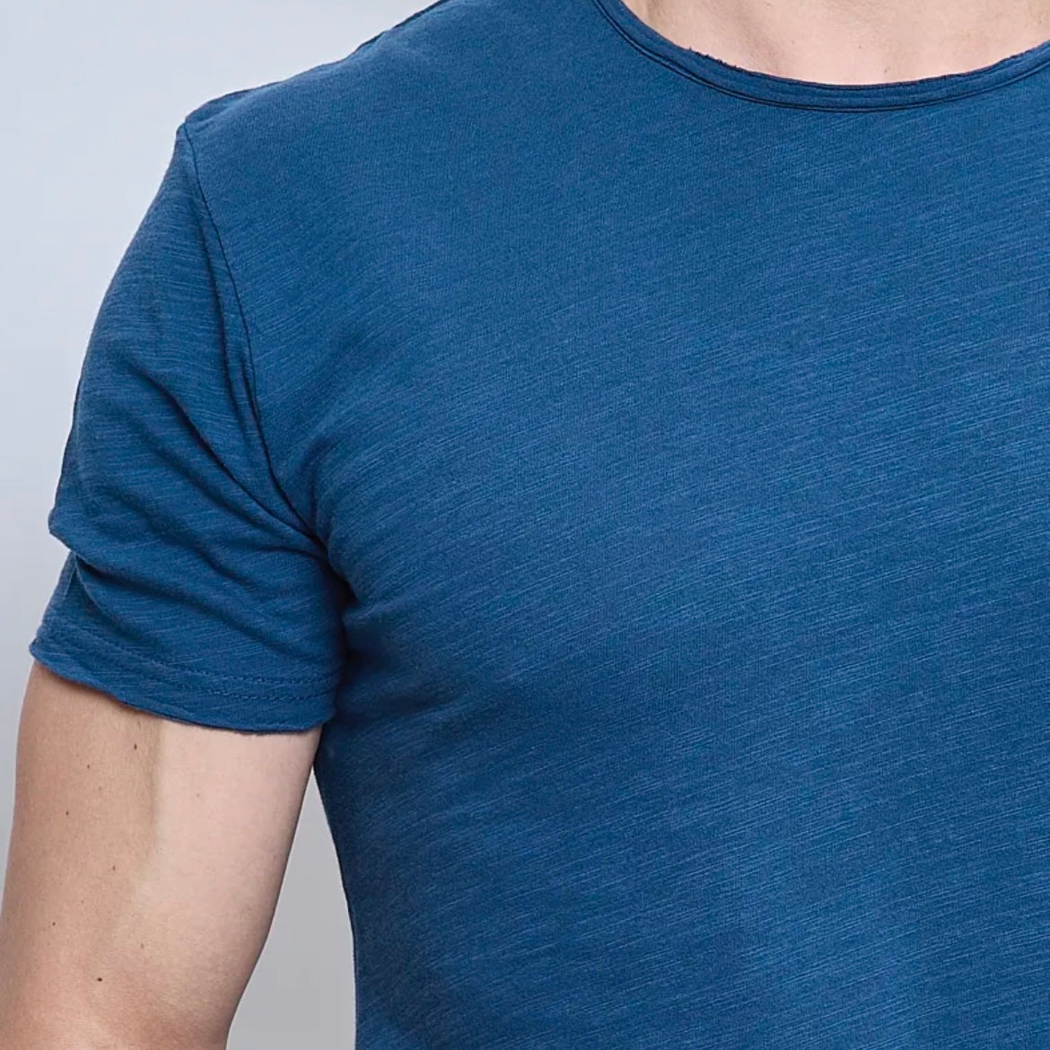 T-shirt NOOS Col Rond F038 Bleu