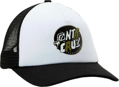 Casquette Santa Cruz DNA Dot Meshback White Black