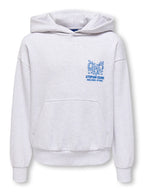 Sweat à Capuche Only & Sons OSJCERES RLX World Wide LS Super Light Grey Melange