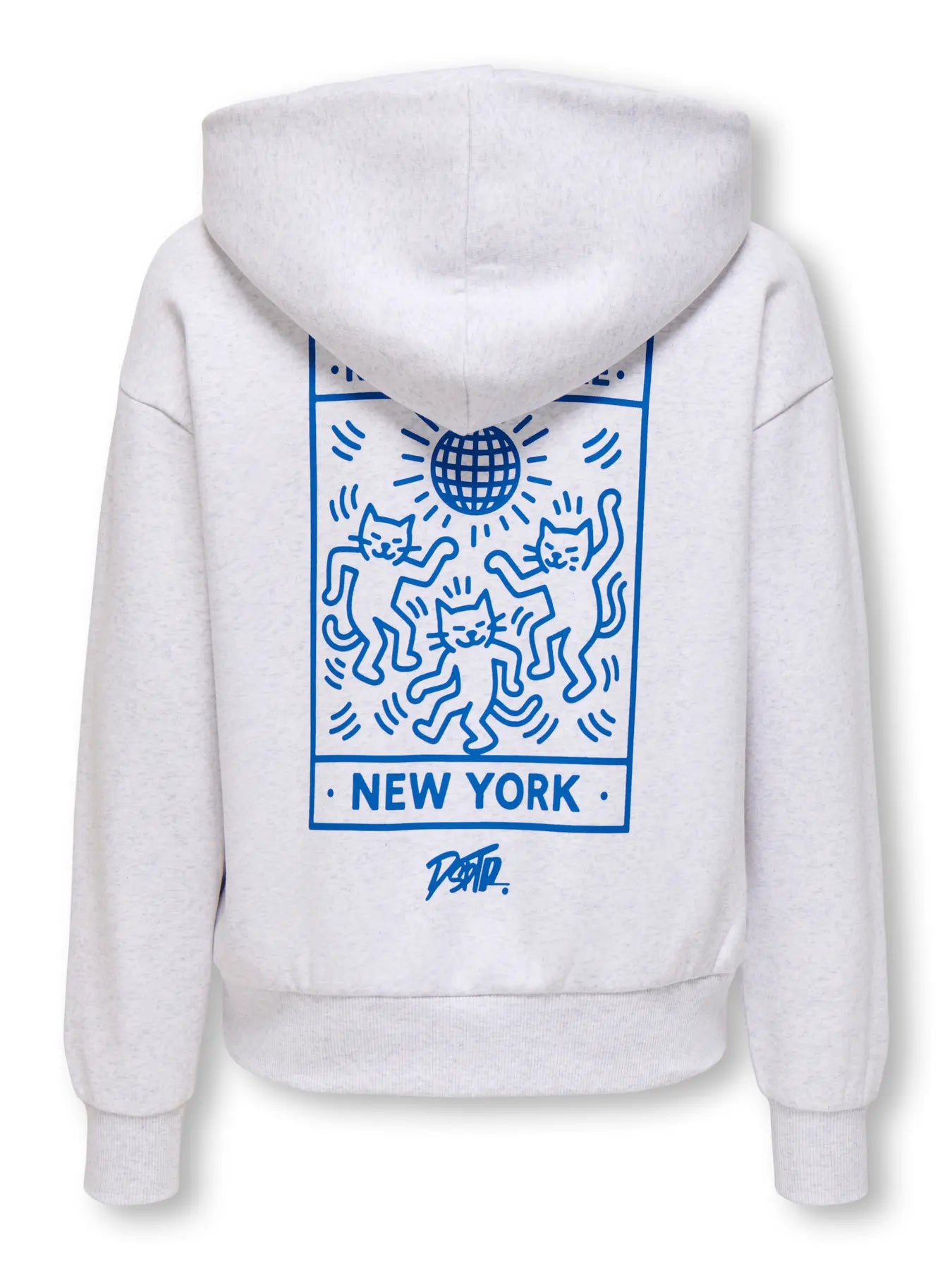 Sweat à Capuche Only & Sons OSJCERES RLX World Wide LS Super Light Grey Melange