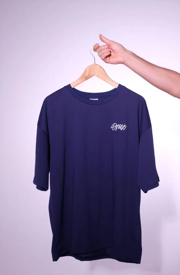 T-shirt Opose Oversized Authentic Blue