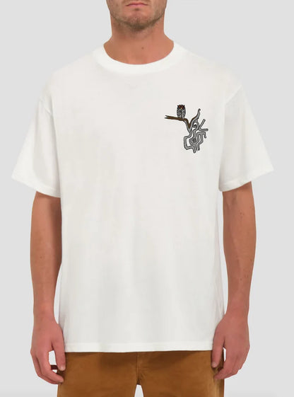 T-shirt Volcom Skate Vitals Simon B Off White