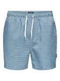 Short de Bain Only & Sons Onsted Swim Seersucker 1841 Quiet Harbor k