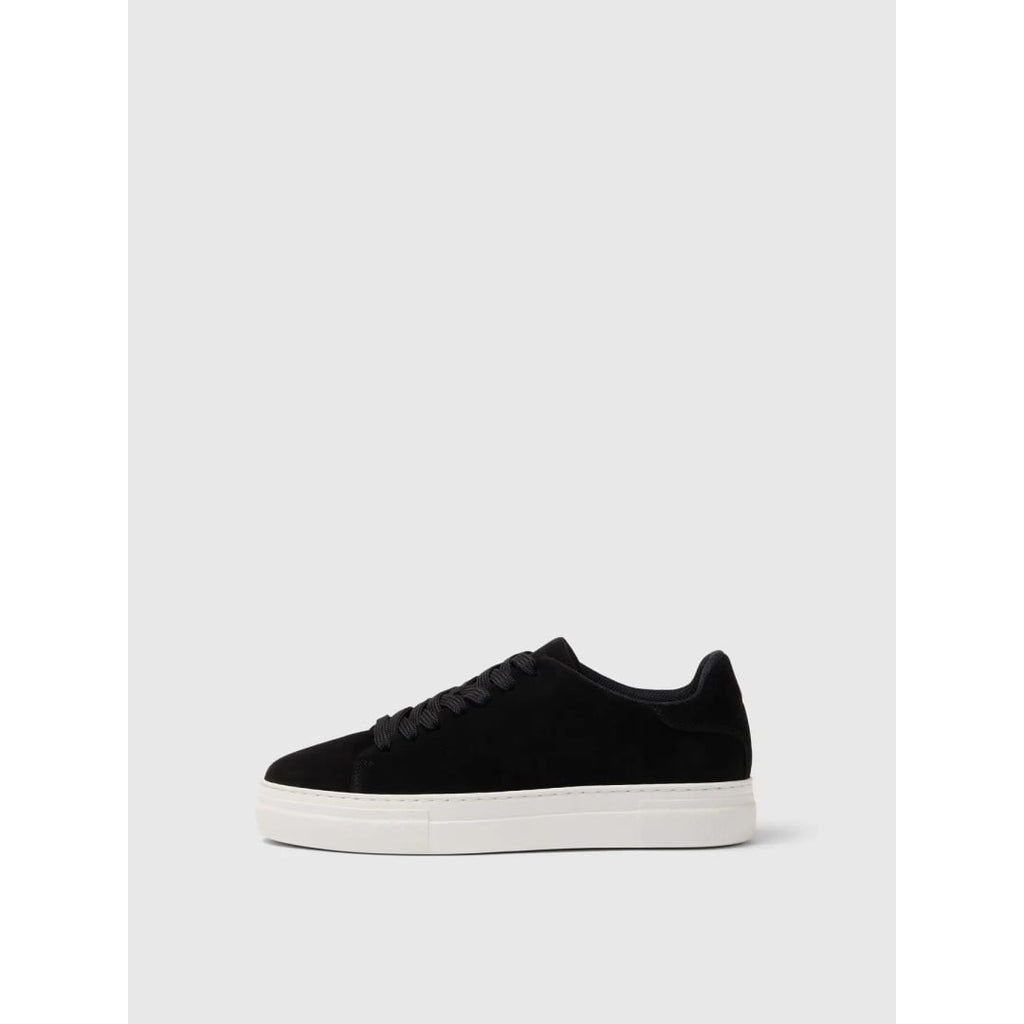 Basket Selected SLHDAVID Chunky Suede Black - Slhdavid
