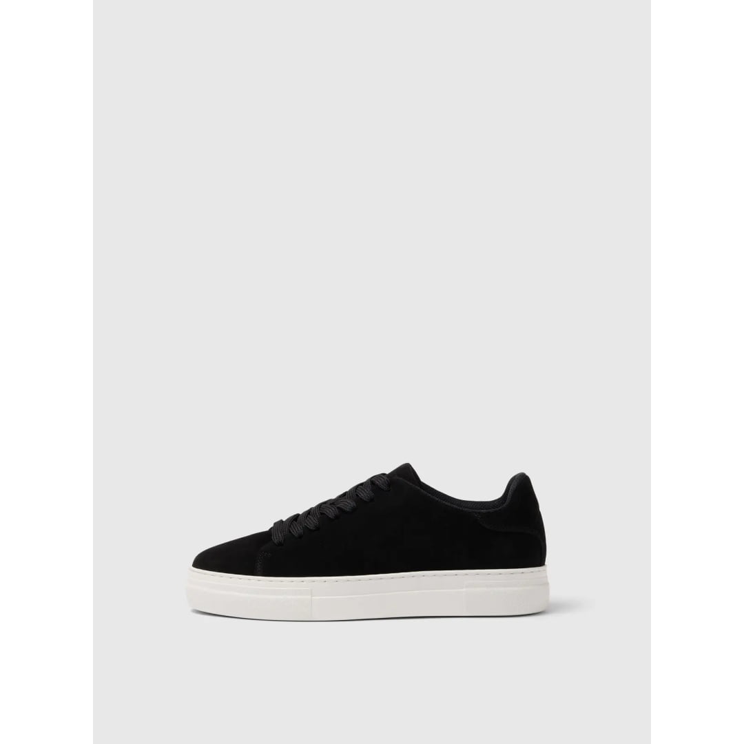Basket Selected SLHDAVID Chunky Suede Black - Slhdavid