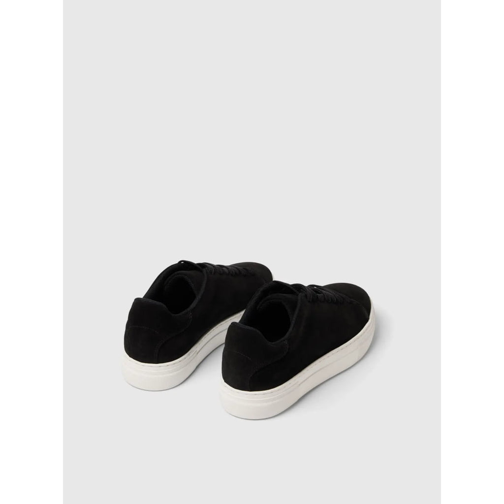 Basket Selected SLHDAVID Chunky Suede Black - Slhdavid