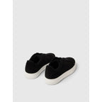 Basket Selected SLHDAVID Chunky Suede Black - Slhdavid