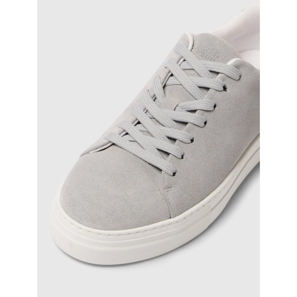 Basket Selected SLHDAVID Chunky Suede Grey - Slhdavid