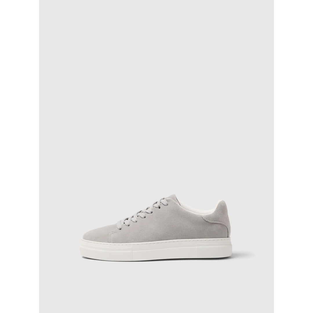 Basket Selected SLHDAVID Chunky Suede Grey - Slhdavid