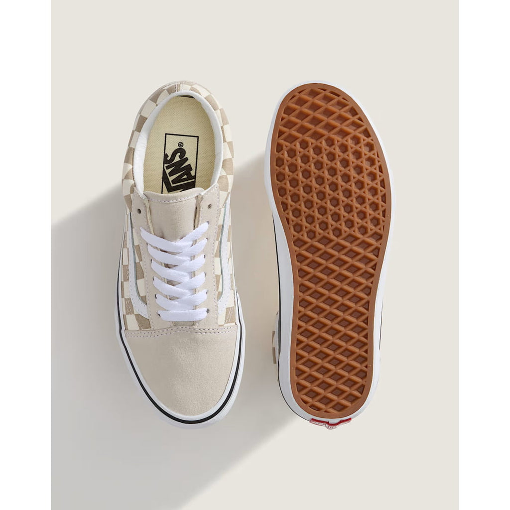 Basket Vans Old Skool Checkerboard Oatmeal - Insidshop.com
