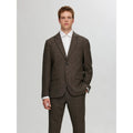 Blazer Selected SLHSLIM Reed Wool Brownie Structure