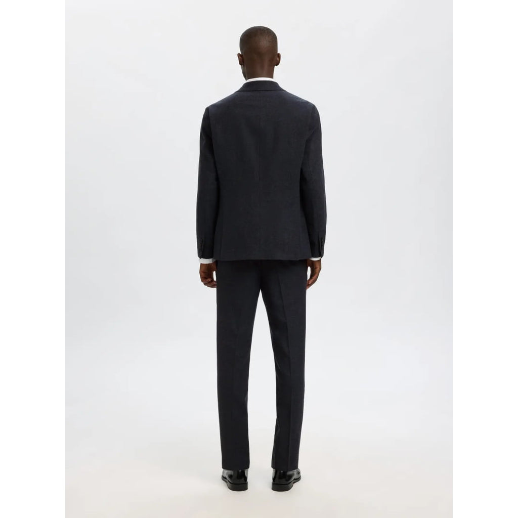 Blazer Selected SLHSLIM Reed Wool Dark Sapphire Structure