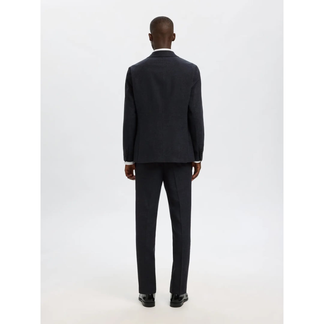 Blazer Selected SLHSLIM Reed Wool Dark Sapphire Structure