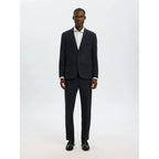 Blazer Selected SLHSLIM Reed Wool Dark Sapphire Structure
