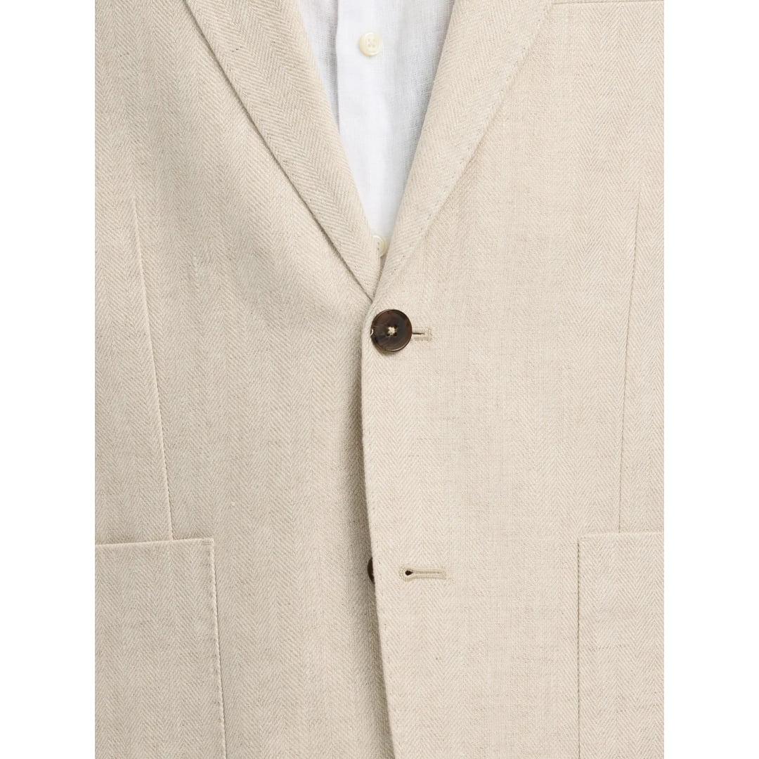 Blazer Selected SLMREG-Charles Linen Oatmeal