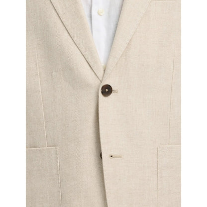 Blazer Selected SLMREG-Charles Linen Oatmeal
