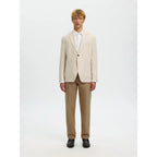 Blazer Selected SLMREG-Charles Linen Oatmeal