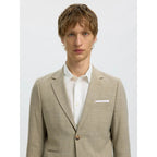 Blazer Selected SLMSLIM-OASIS Linen Sand - Slmslim-oasis