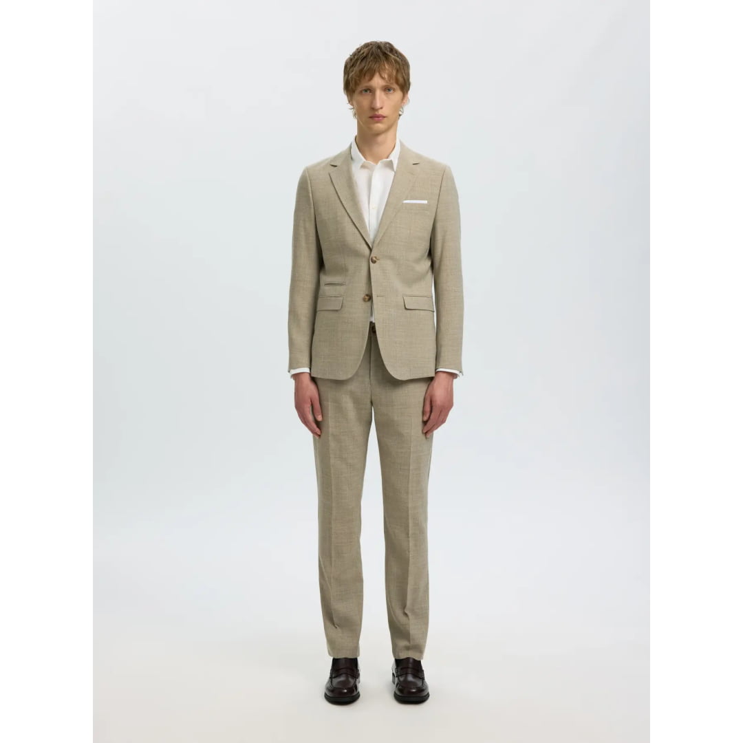 Blazer Selected SLMSLIM-OASIS Linen Sand - Slmslim-oasis