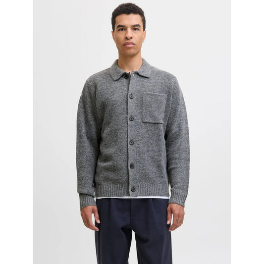 Cardigan Jack & Jones JPRBLUFINN Knitt Button Medium Grey