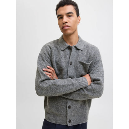 Cardigan Jack & Jones JPRBLUFINN Knitt Button Medium Grey