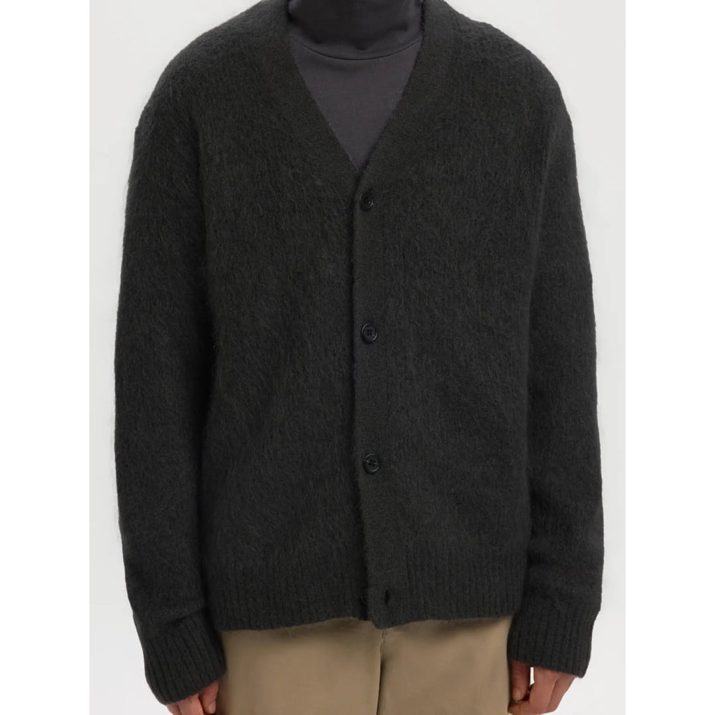 Cardigan Selected SLHMEIS Edit LS Relaxed V-Neck Asphalt
