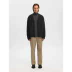 Cardigan Selected SLHMEIS Edit LS Relaxed V-Neck Asphalt