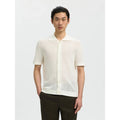 Cardigan Selected SLHSHANE SS Open Polo Struc Egret