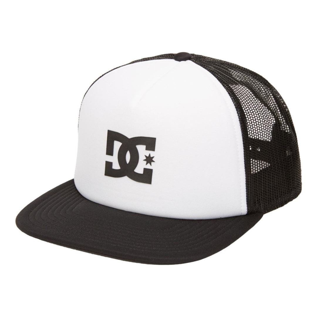 Casquette DCSHOES Gas Station Trucker White Black - Unique