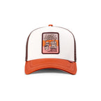 Casquette Djinn’s Trucker HFT LSCC Funky Patch White Brown