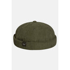 Casquette Docker Reell Moss Green Cord - Unique / Black