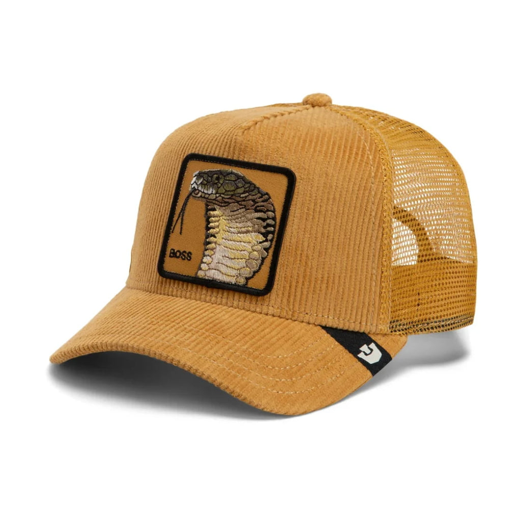 Casquette Goorin Bros Corduroy Boss Trucker Amber - Unique
