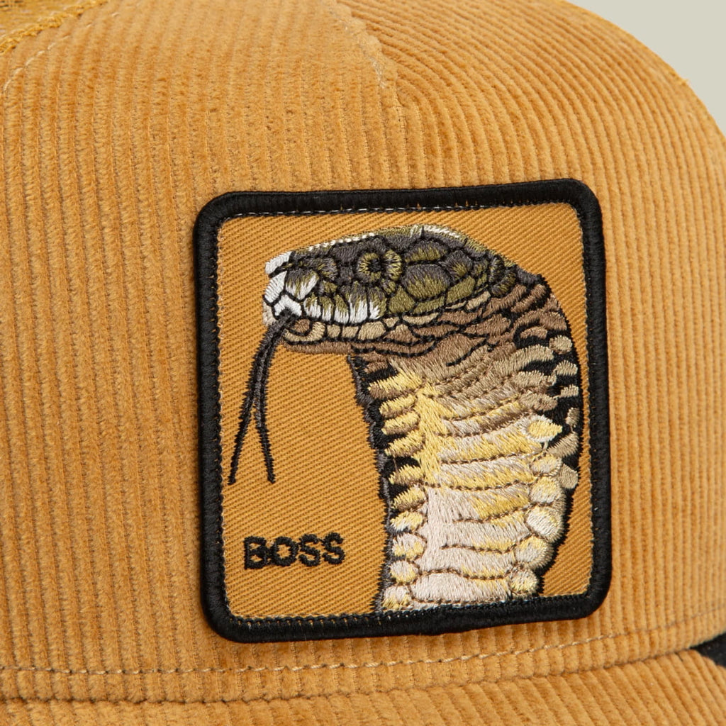 Casquette Goorin Bros Corduroy Boss Trucker Amber - Unique