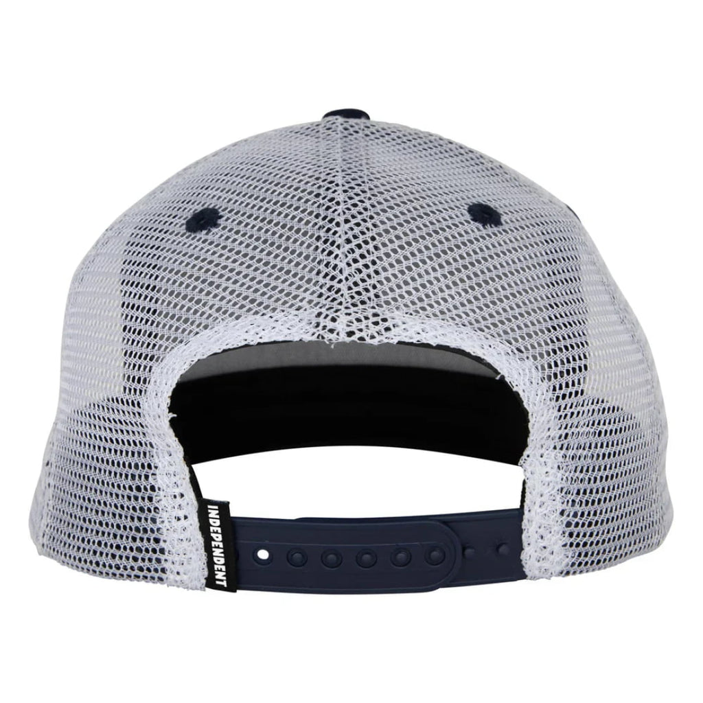 Casquette Independent Span Mesh Trucker White Navy - Unique