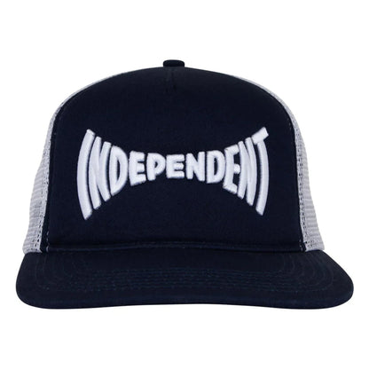 Casquette Independent Span Mesh Trucker White Navy - Unique
