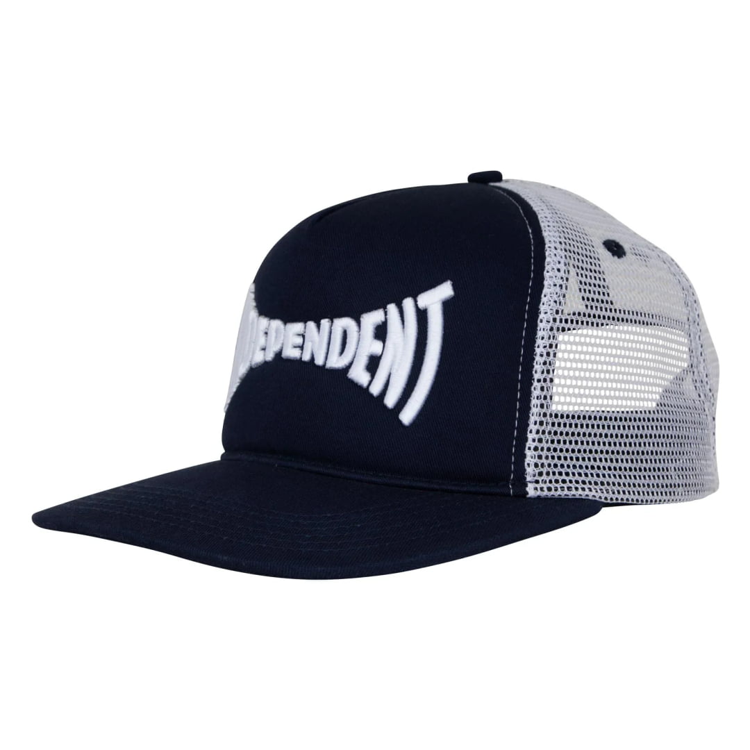 Casquette Independent Span Mesh Trucker White Navy - Unique