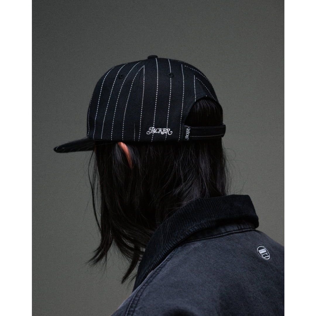 Casquette Jacker Stripe Black - Unique / Insidshop.com