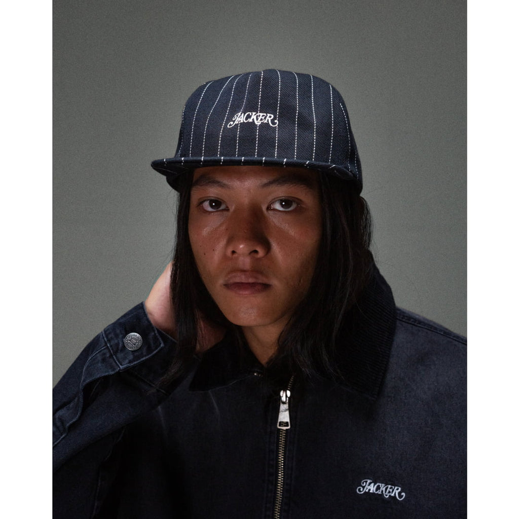 Casquette Jacker Stripe Black - Unique / Insidshop.com