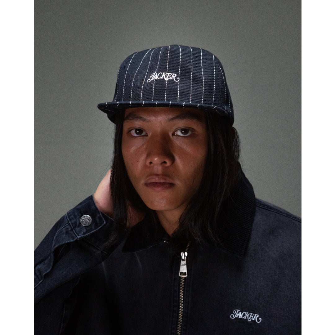 Casquette Jacker Stripe Black - Unique / Insidshop.com