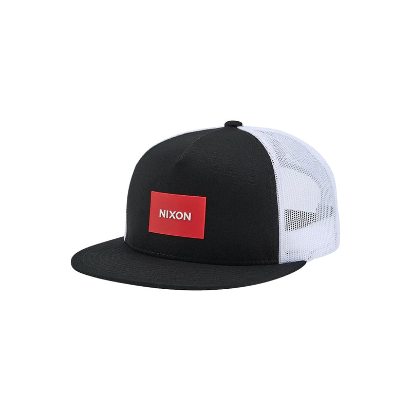 Casquette Nixon Trucker Noir Rouge Blanc - Unique /