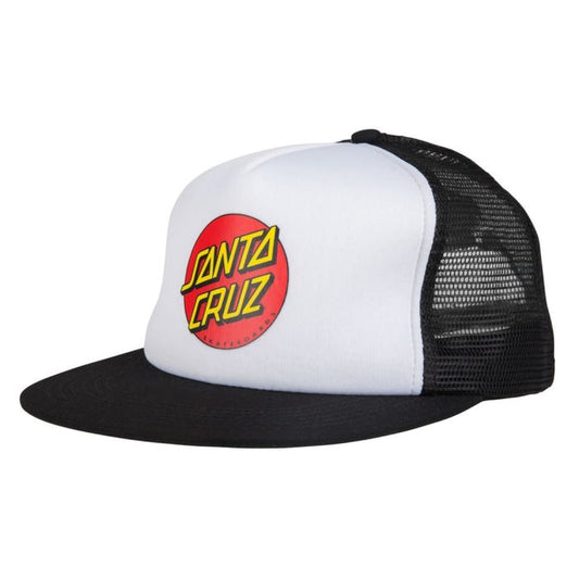 Casquette Santa Cruz Cap Classic Dot Mesh White Black -