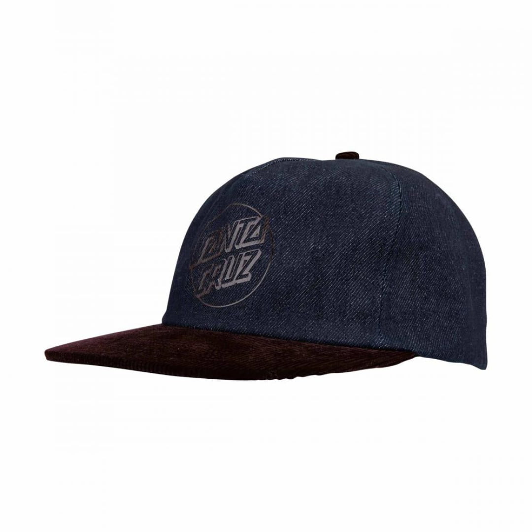 Casquette Santa Cruz Opus Dot Snapback Dark Denim Coffee