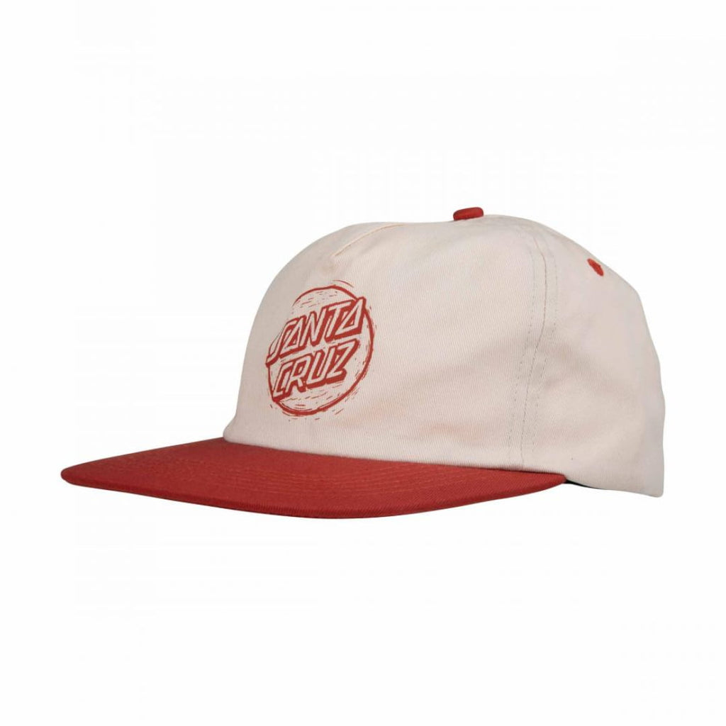 Casquette Santa Cruz Stamped Opus Snapback Off White